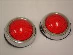 Flush Mount LED Round Street Rod Tail Lights Ford Chevy