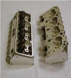 Small Block Chevy Aluminum Cylinder Heads COMPLETE SET