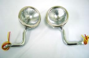 Ford Model A Stainless Cowl Lamps Lights w Turn Signals