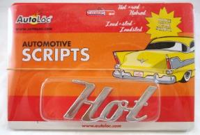 HOT Chrome Script Automotive Lettering Emblem