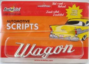 WAGON Chrome Script Automotive Lettering Emblem