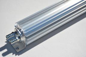 24" Finned Silver Anodized Transmission Oil Cooler