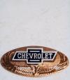 1928 Chevy Radiator Emblem with Bronze Back Plate '28