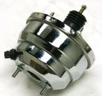 FORD CHEVY UNIVERSAL 8 INCH DUAL STREET ROD CHROME POWER BRAKE BOOSTER